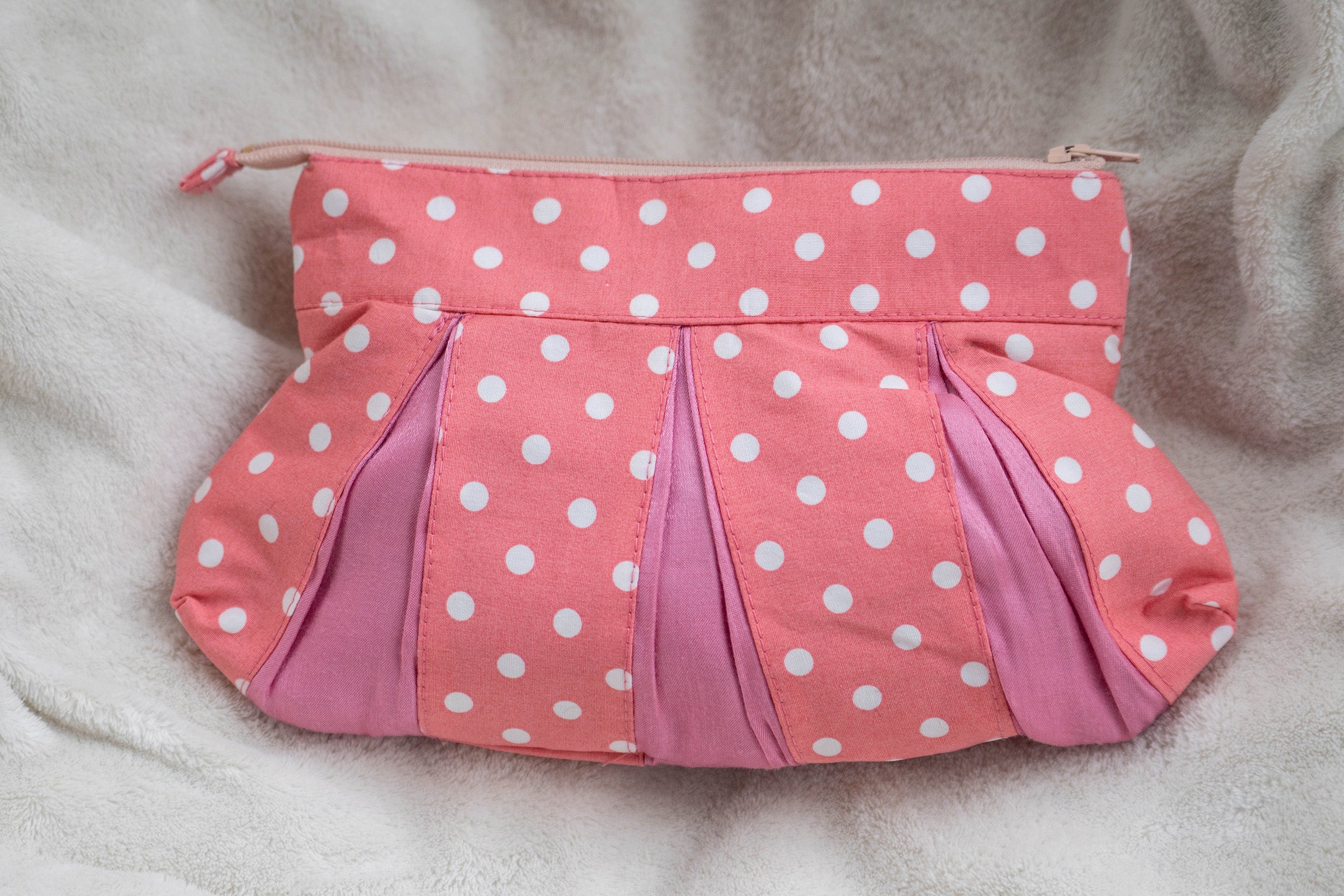 Fin de série - Trousse rose à pois