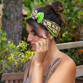 bandeau cheveux vert anis