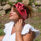 bandeau rose et bordeaux 