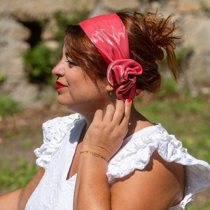 bandeau rose et bordeaux 