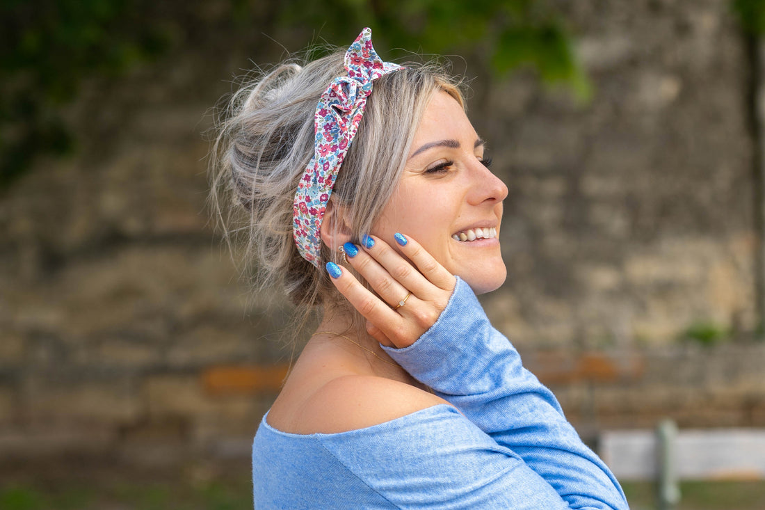Bandeau avec nœud fantaisie - rose poudré - - 2.00 Bandeau avec nœud fantaisie - rose poudré - - 2.00