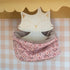 Snood enfant fille polaire beige et sweat rose à motifs girly