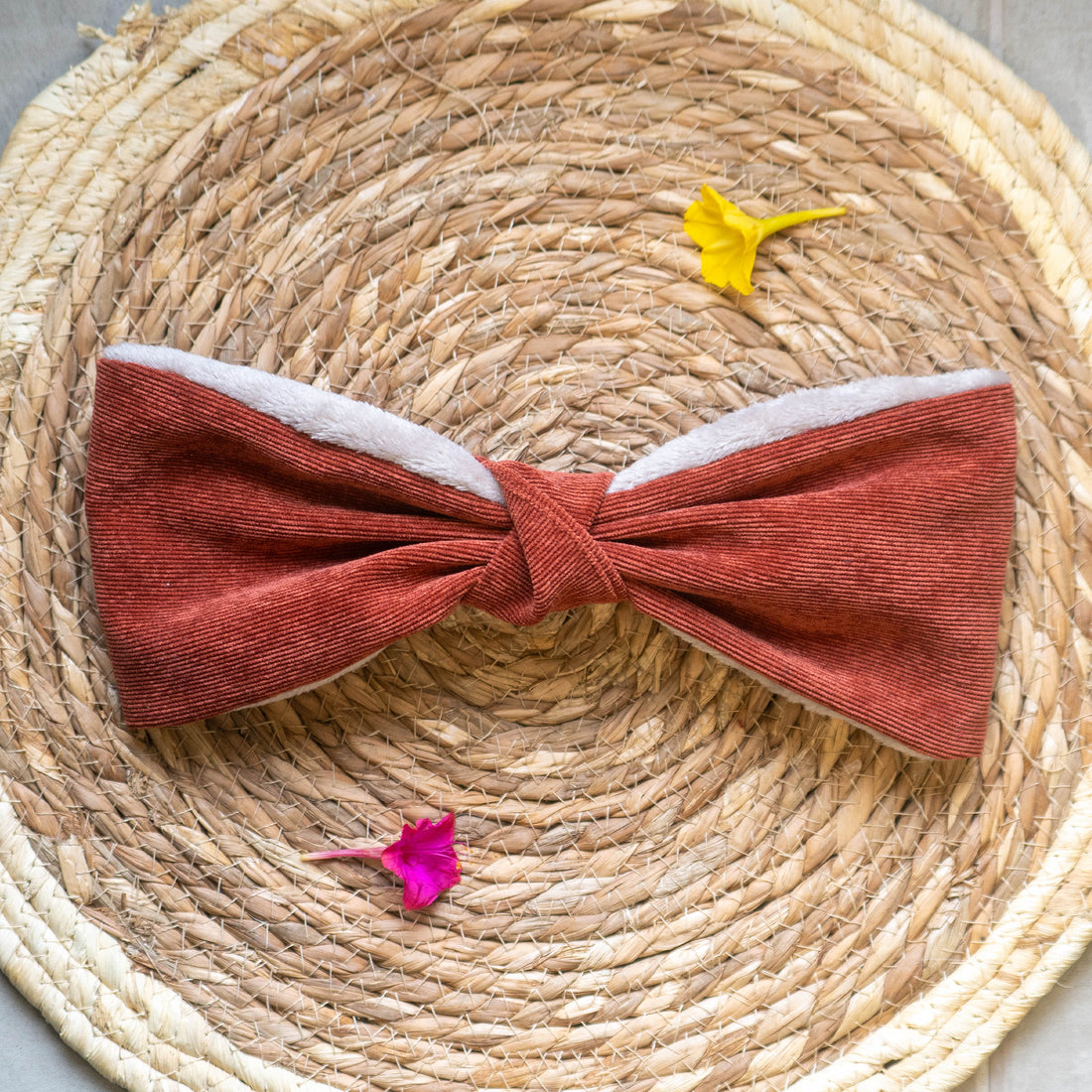 Bandeau polaire marron velours