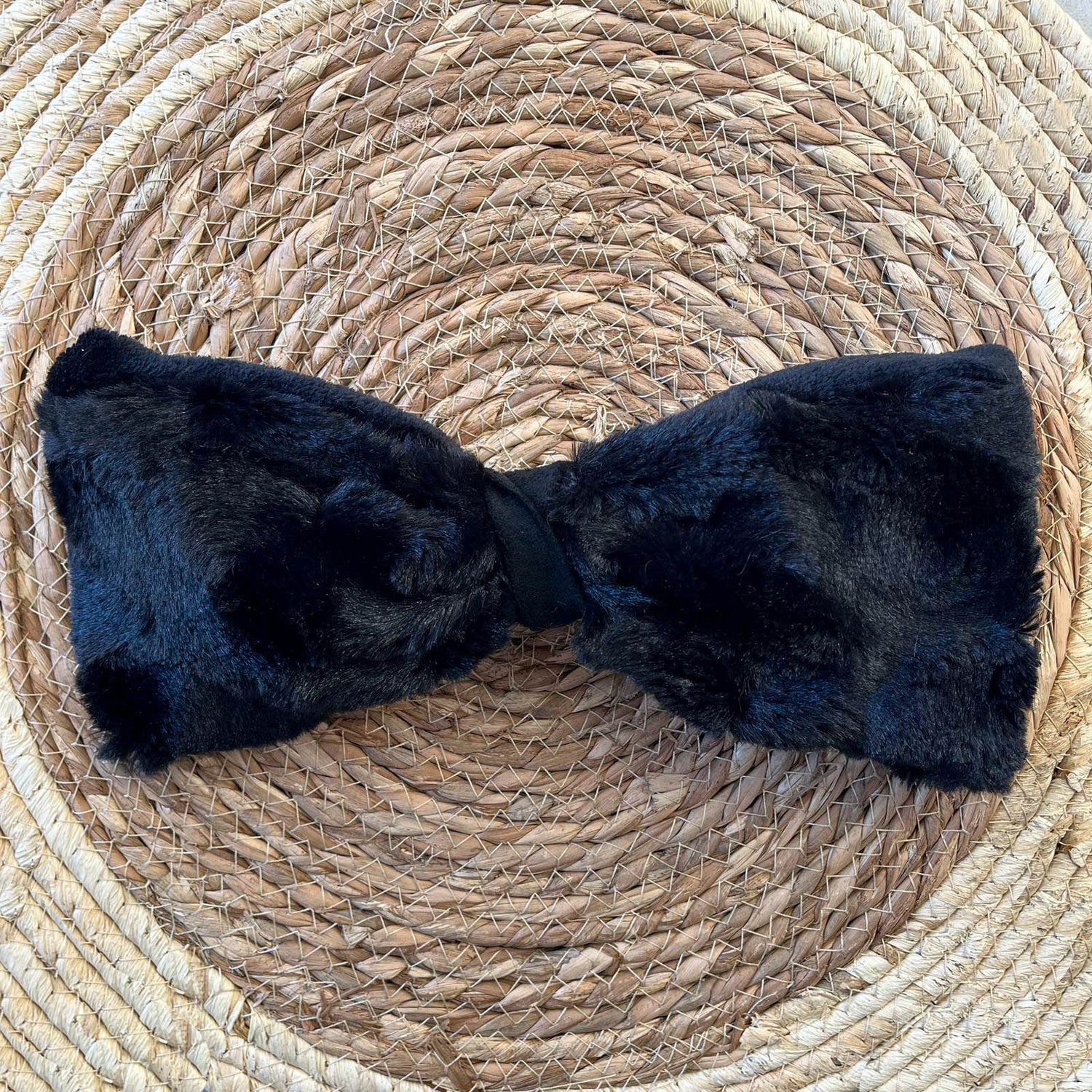 Bandeau fourrure basalte