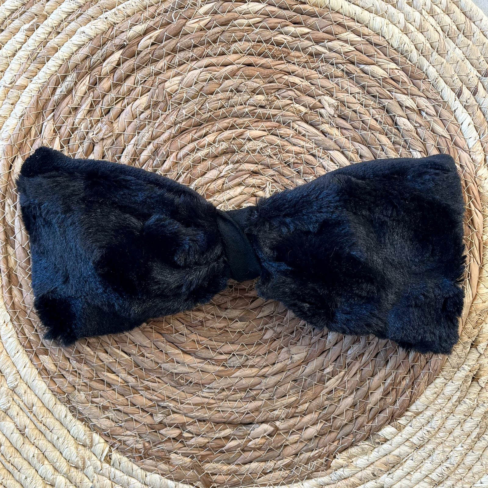 Bandeau fourrure basalte