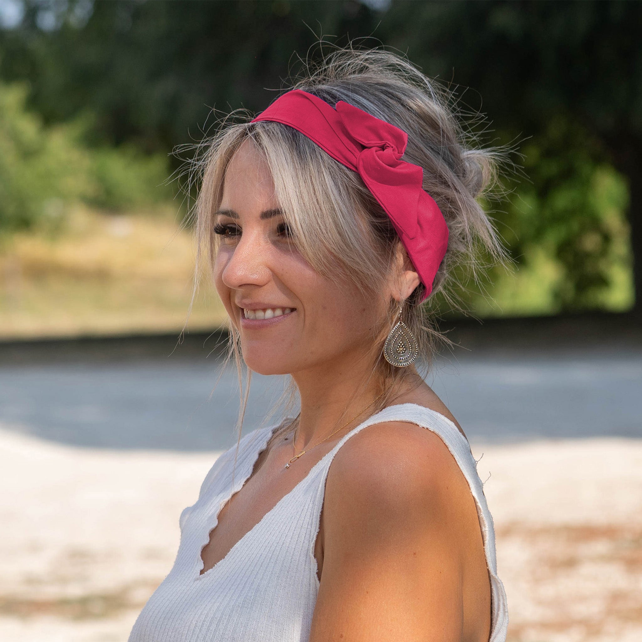 Uni rose fuchsia foncé