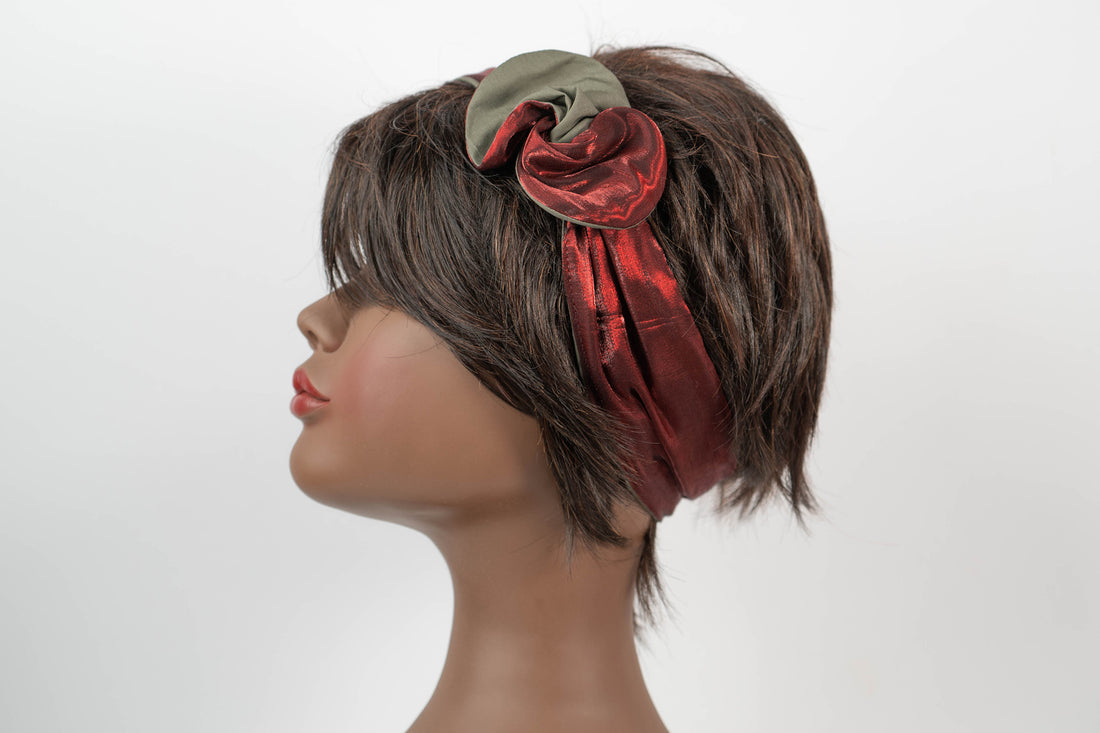 Bandeaux cheveux réversibles avec fil de fer - Celui d'Evy