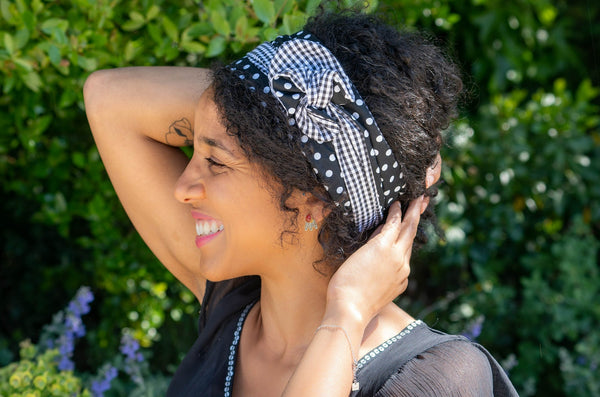 Tuto bandeau cheveux court réversible - Celui d'Evy